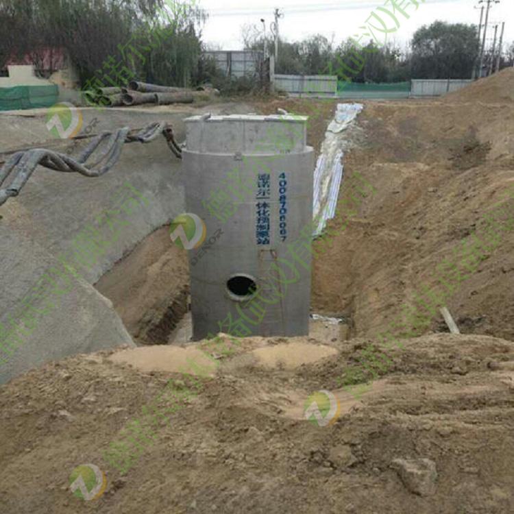 一體化泵站在建圖